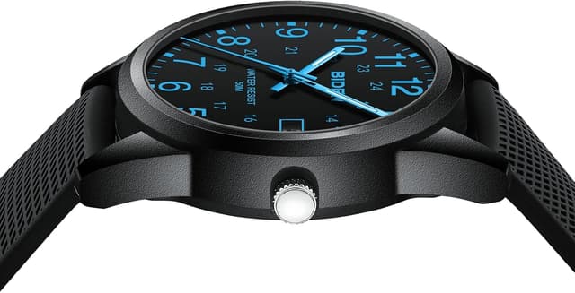 Detalle de Herren Analog-Quarz-Armbanduhr mit 30 m Wasserdichtem Silikonarmband (Mode Designer Uhr)