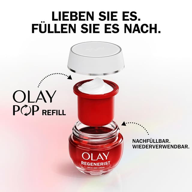 Detalle 2 de Olay Regenerist Tagescreme Gesicht SPF30 mit Niacinamid & Peptiden (Anti-Falten, straffend), 50 ml