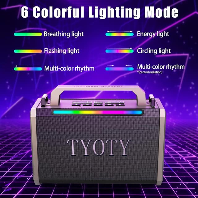 Thumbnail 4 de TYOTY Portable Bluetooth Speaker 80W