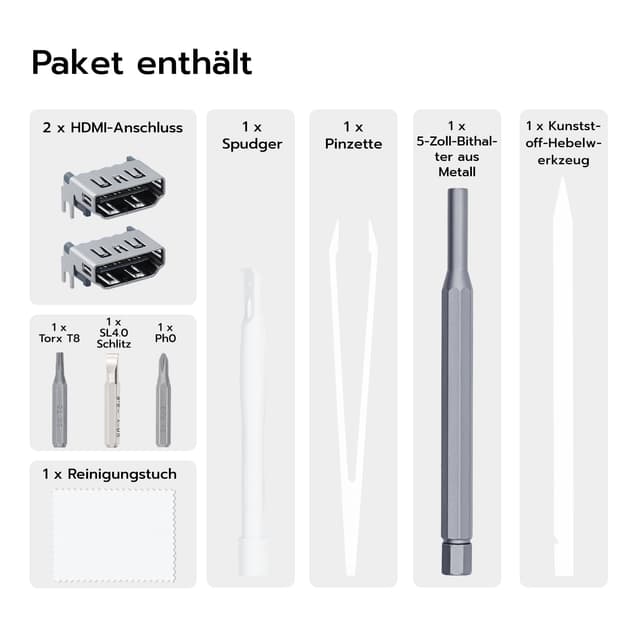 Thumbnail 6 de HDMI-Port Reparatur-Set für PS5 5-Zoll