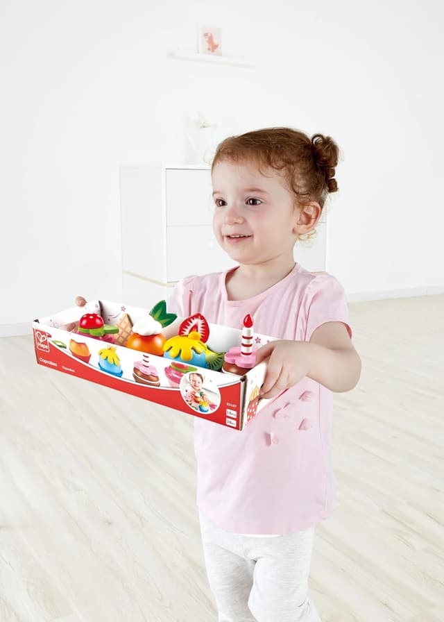 Detalle de Hape Cupcake: set creativo con topper colorati per creare dolcetti di fantasia