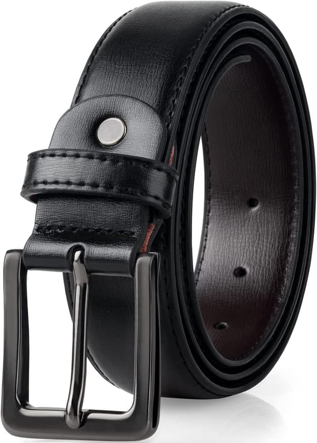 Imagen de maikun Black Leather Belt for Men en OfertitasTOP