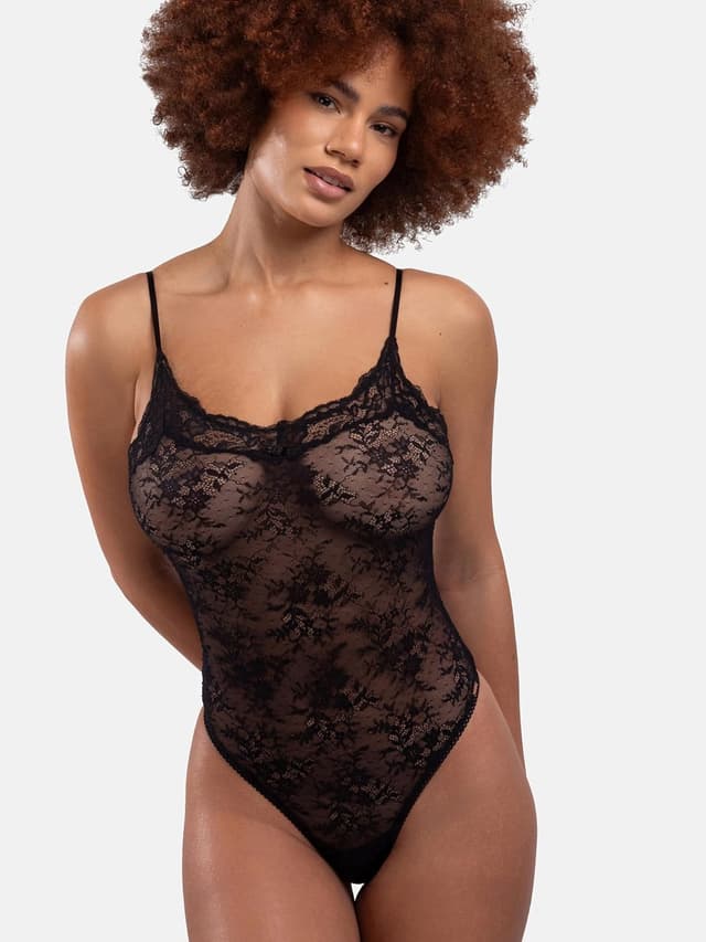 Detalle de Dorina Women’s Origins Non-Padded Lace Bodysuit (Black)
