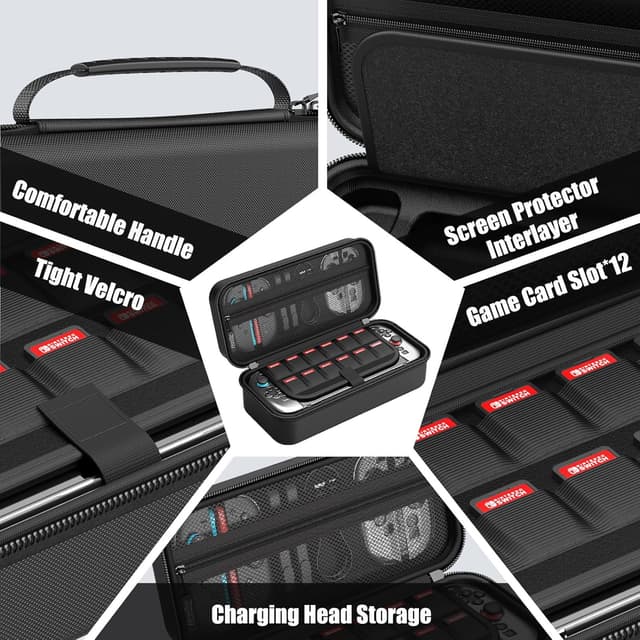 Detalle 1 de HEYSTOP Étui Switch 2 avec 12 cartes