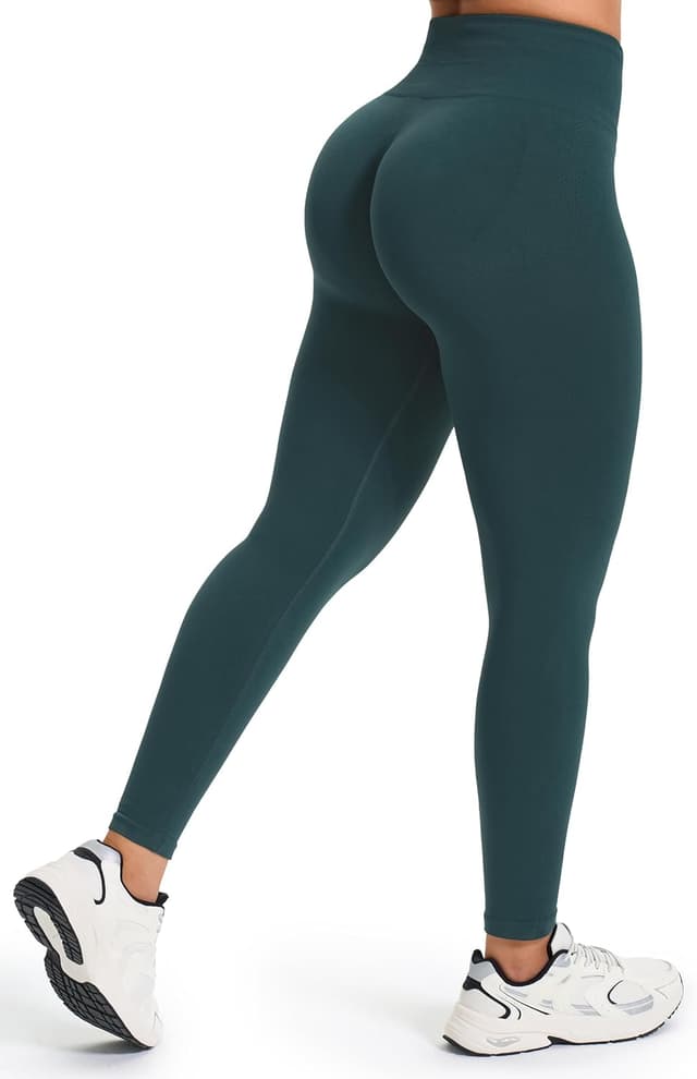 Thumbnail 6 de JOYSPELS Seamless High-Waist Tummy Control Gym Leggings (Ruched/Scrunch Bum) for Women