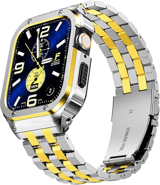 Thumbnail 6 de SUPLINK Stainless Steel Case with Strap for Apple Watch (316L metal bumper strap)