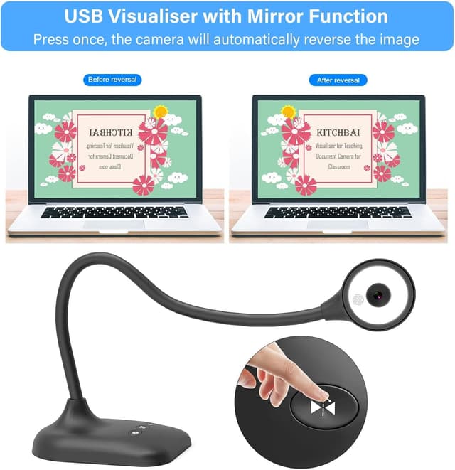 Thumbnail 4 de Kitchbai Visualiser USB document camera for teaching