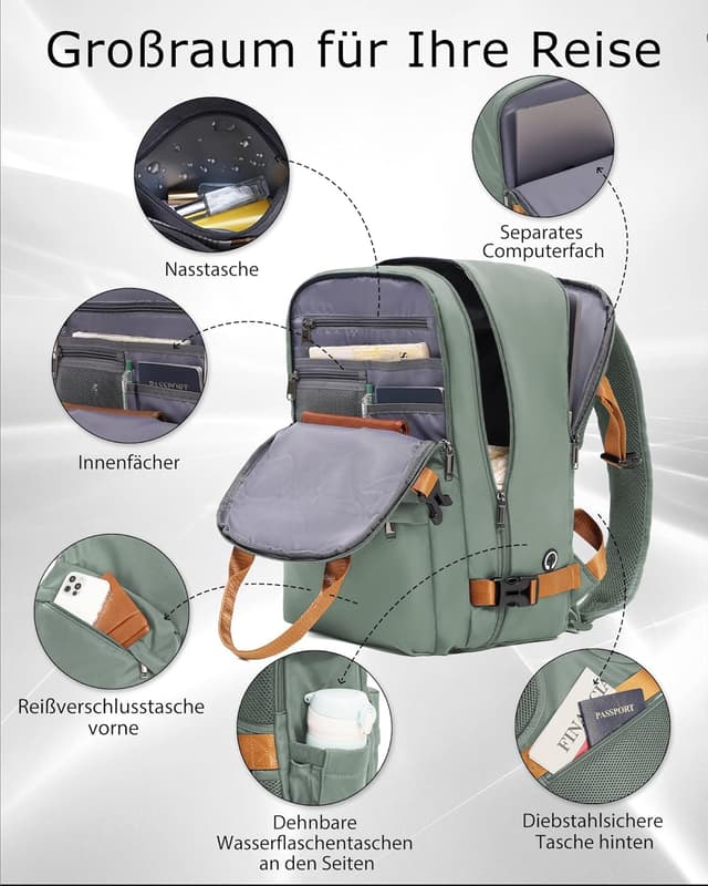 Thumbnail 4 de Coolife Vakuum Rucksack Easyjet 45x36x20