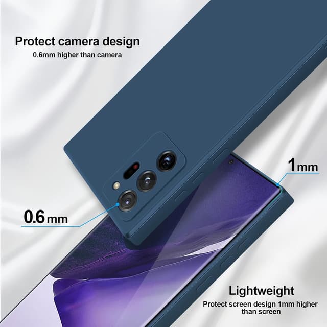 Thumbnail 2 de GiiYoon Hülle für Samsung Galaxy Note 20 Ultra 5G – Liquid Silicone Case in Blau
