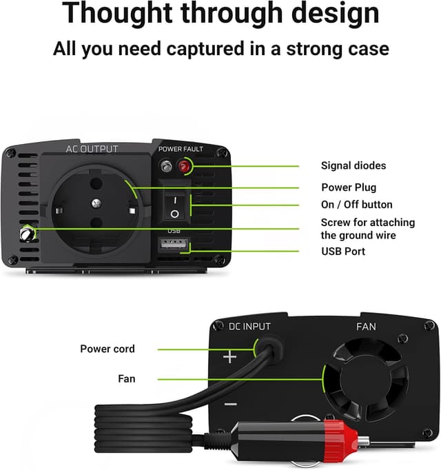 Thumbnail 6 de Green Cell inverter 12V 300W onda modificata