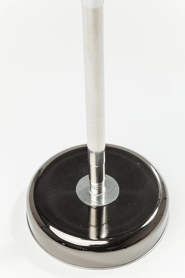 Detalle de Kare Design Spheric standing ashtray (silver) – height-adjustable chrome-plated steel floor ashtray