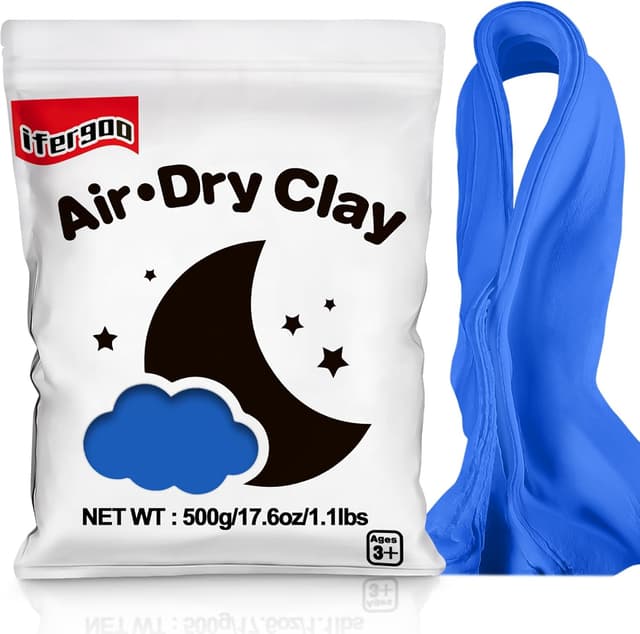 Imagen de iFergoo Air Dry Clay 500 g modelling dough 🎨 en OfertitasTOP