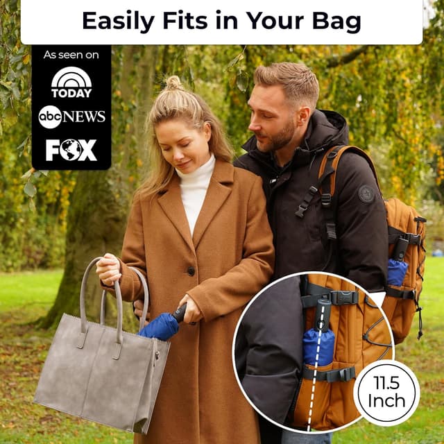 Thumbnail 1 de TUMELLA Strongest Windproof Travel Umbrella 42in ☔