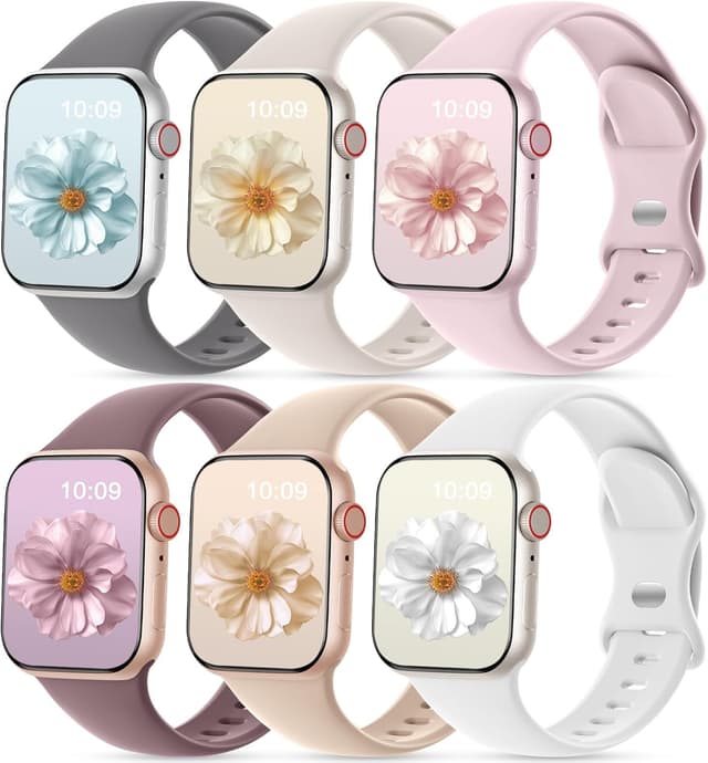 Detalle de CeMiKa 6 Pack Sport Straps for Apple Watch 40mm