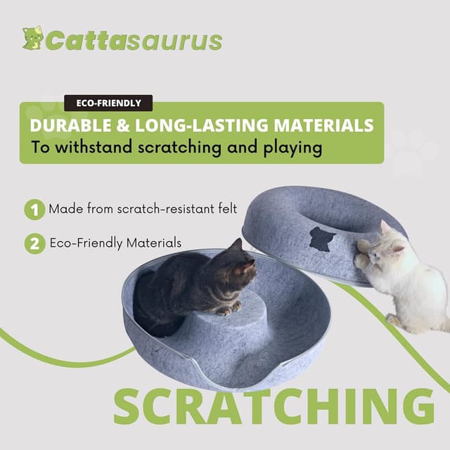 Detalle 2 de Cattasaurus Peekaboo Cat Cave Donut