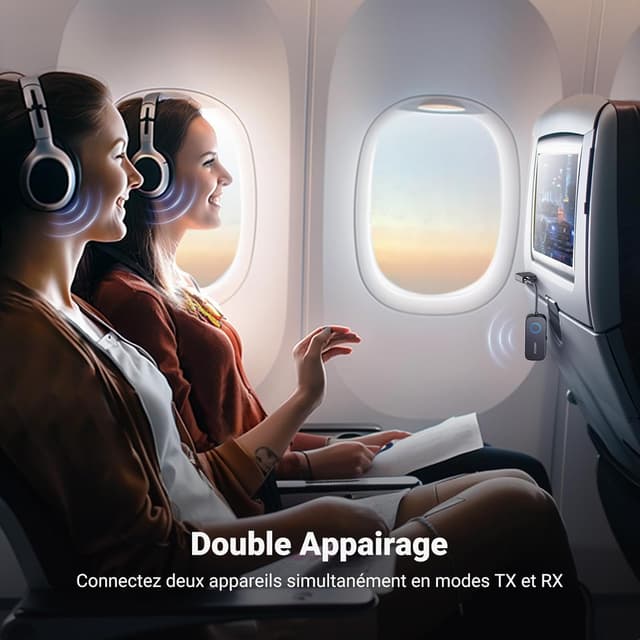 Detalle 2 de UGREEN Émetteur Jack Bluetooth 5.3 28 h