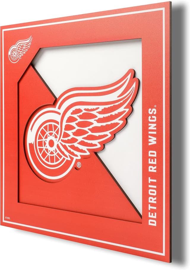 Detalle de YouTheFan NHL Officially-Licensed 3D Logo Series Wall Art (12” x 12”) — ready to hang