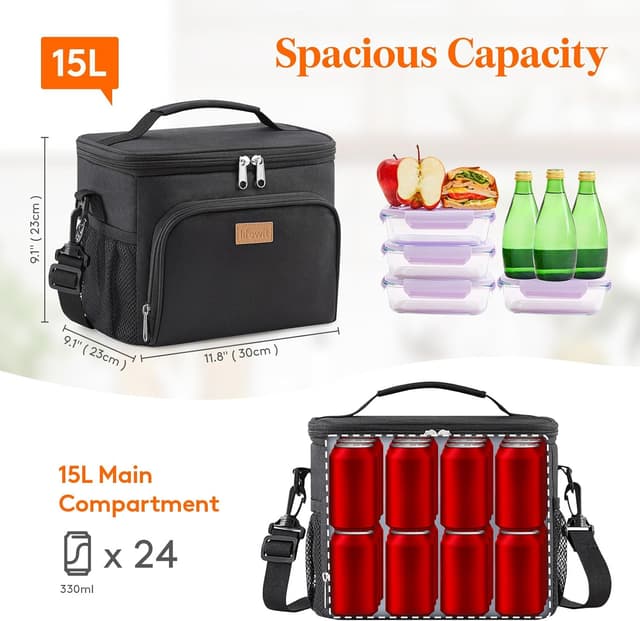 Detalle de Lifewit Bolsa Térmica 15L