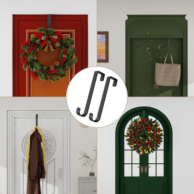 Detalle de InemzTal 2 wreath hanger hooks 10 kg