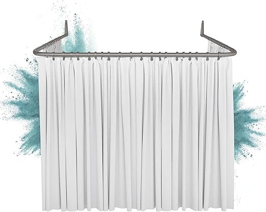 Imagen de Erica Barra para Cortinas de Ducha 85x95cm 🚿 Sin Fijación en OfertitasTOP