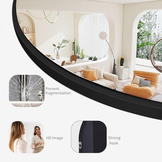 Thumbnail 5 de COFENY Ganzkörperspiegel 150 × 40 cm Schwarz