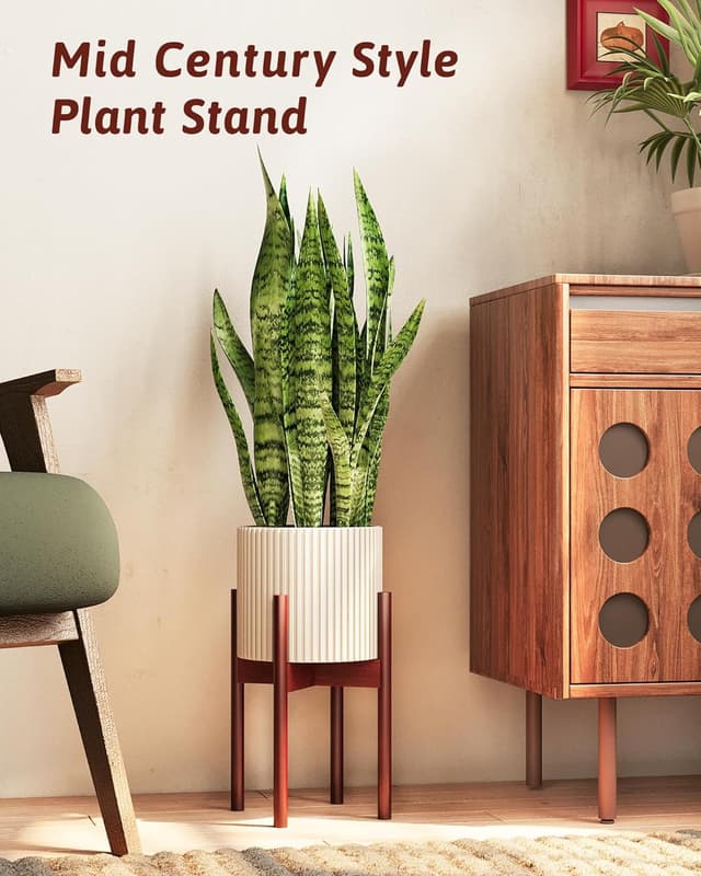 Thumbnail 5 de GENTINGBRO Adjustable Bamboo Plant Stand 8"