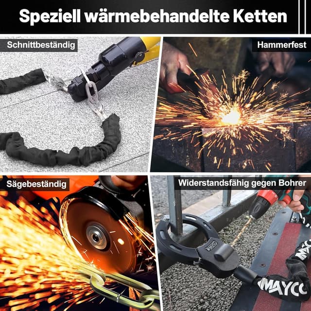 Detalle 1 de E Scooter Schloss mit 94 cm Kette