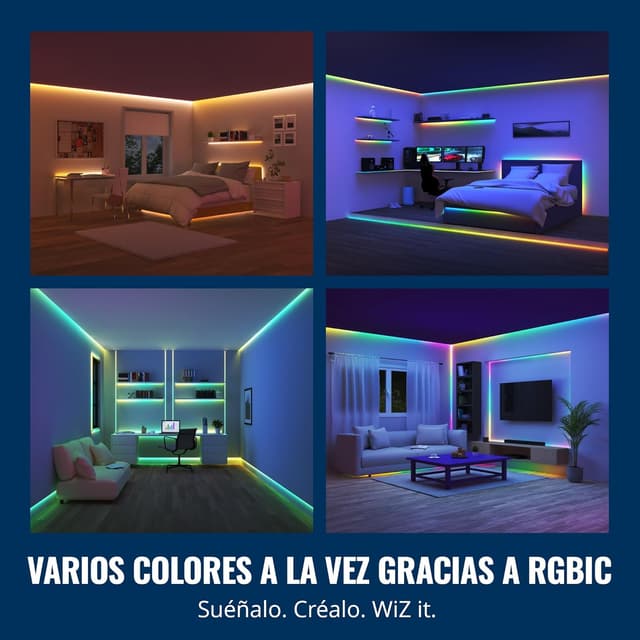 Thumbnail 2 de WiZ Tira LED inteligente 10m RGBIC 🌈 - Control app y voz