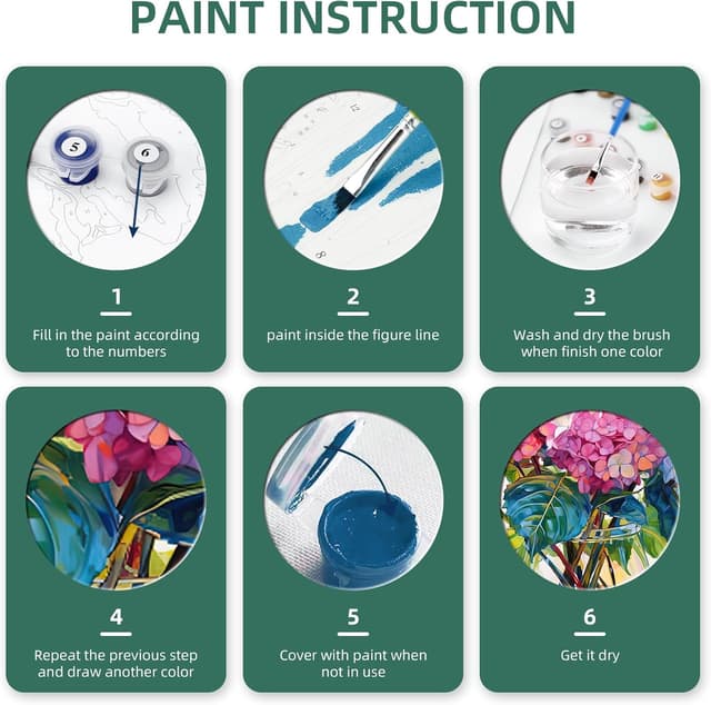 Thumbnail 3 de gelrovaled Pintar por Números 30x40 enmarcado