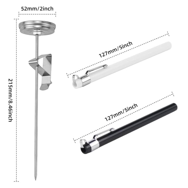 Thumbnail 1 de Milch Thermometer Edelstahl 0–200℃