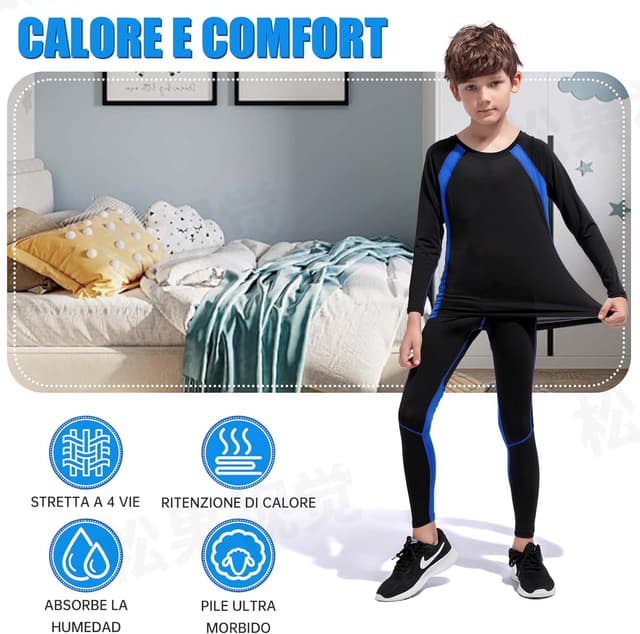 Thumbnail 1 de Fengzio Bambini Intimo Termico Set 2 pezzi