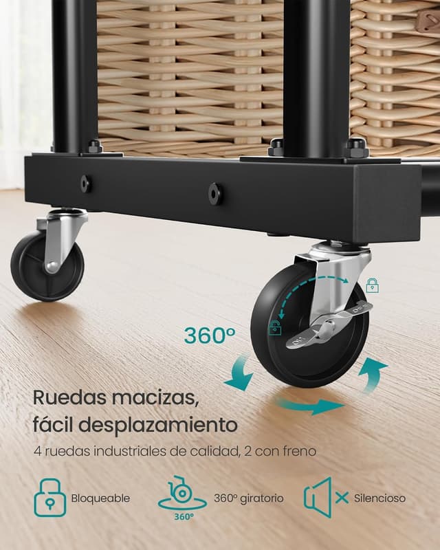 Thumbnail 3 de SONGMICS perchero con ruedas HSR017WG01 90 kg