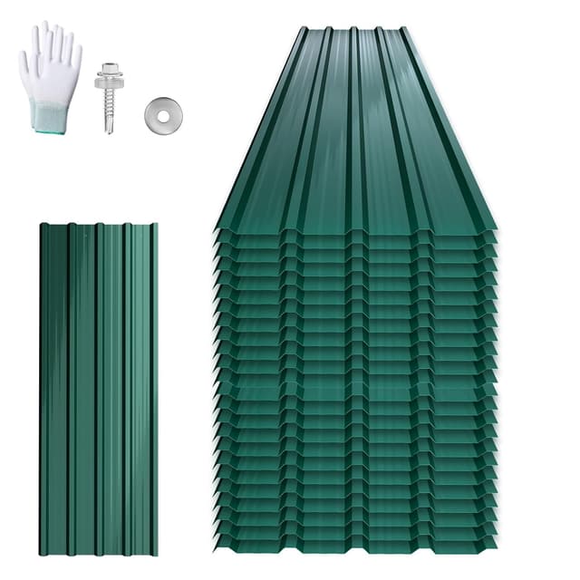 Detalle de Dach-Wellplatten aus verzinktem Stahl