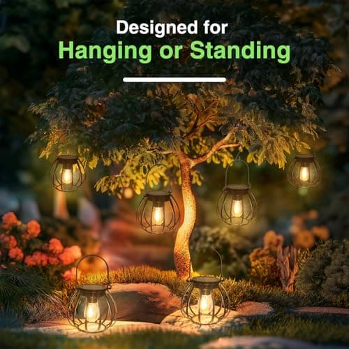 Detalle de Kimjo Farolillos Solares Exterior 🪴 IP65, 2 Piezas