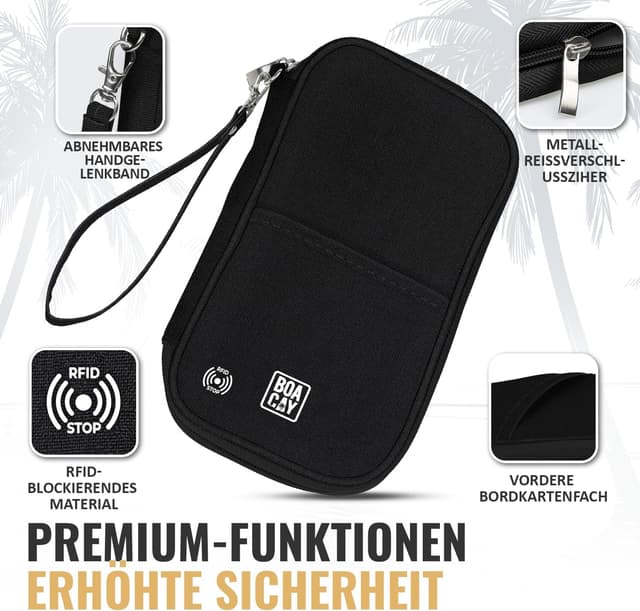 Detalle de BOACAY Reisepass Tasche 13x22,5 cm