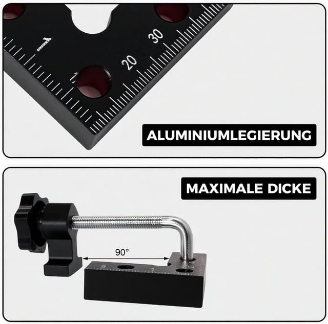 Detalle 2 de Winkelspanner 90° Positionierklemme 140 mm