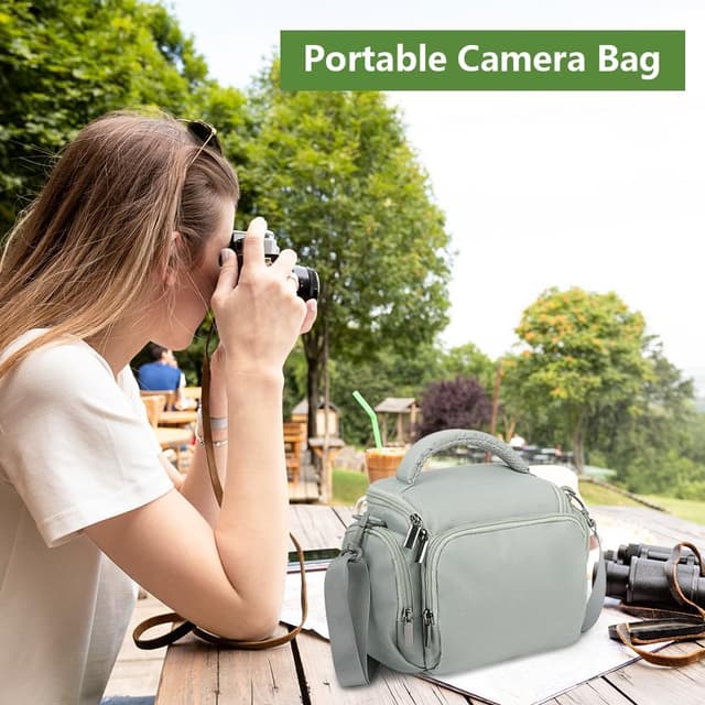 Thumbnail 6 de Étui photo reflex Ainiv : sac étanche antichoc avec bandoulière réglable (compatibilité Canon, Sony, Nikon)