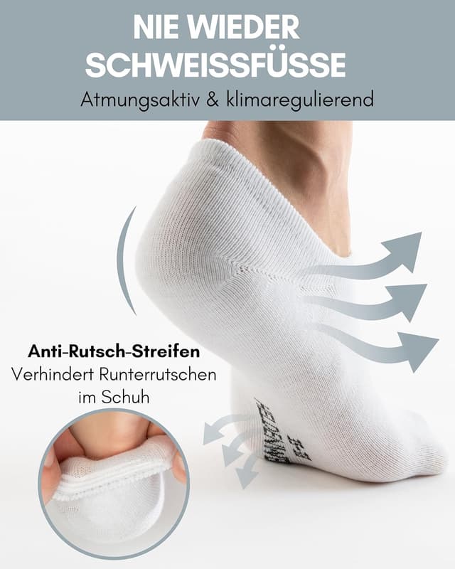 Detalle 2 de Heldenwerk Füßlinge 10 Paar Unsichtbare Sneaker-Socken