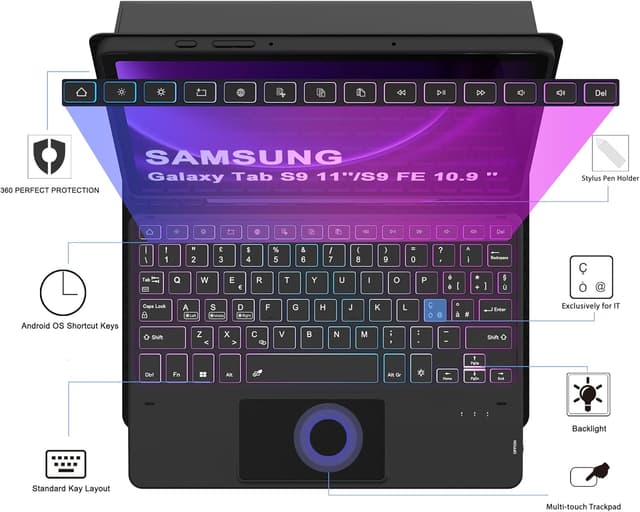 Thumbnail 6 de Vankeypad Custodia tastiera per Tab S10 Lite 10,9