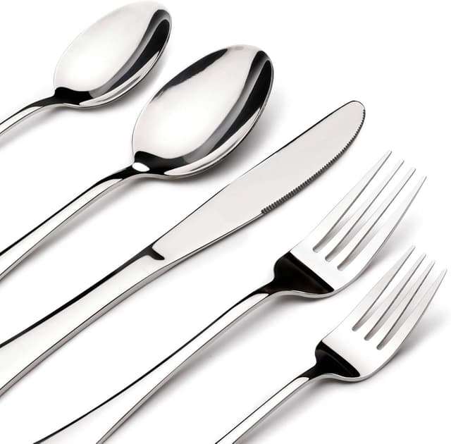 Imagen de 40-Piece Stainless Steel Silverware Set en OfertitasTOP