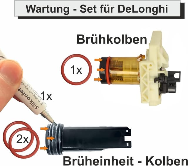Thumbnail 2 de DeLonghi: Juego de Juntas y Grasa de Silicona para Cafeteras
