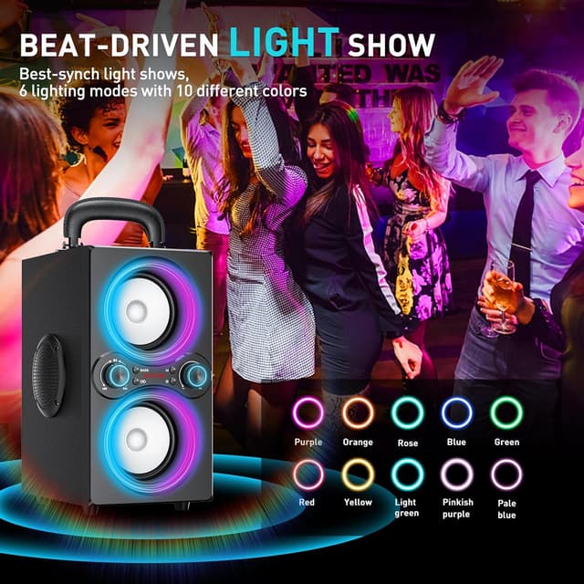 Detalle de TPBEAT Bluetooth Speaker 80W Party Wireless Speaker