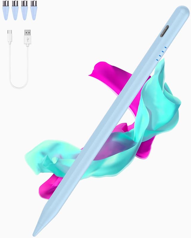 Thumbnail 6 de Luntak Tablet Stift für Android (Type‑C) mit 4 Ersatzminen – lila Verlauf