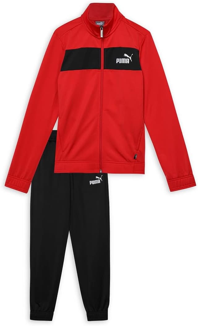 Detalle de PUMA Jungen Poly Suit Cl B Trainingsanzug – bequemer Chándal für Freizeit und Sportwear