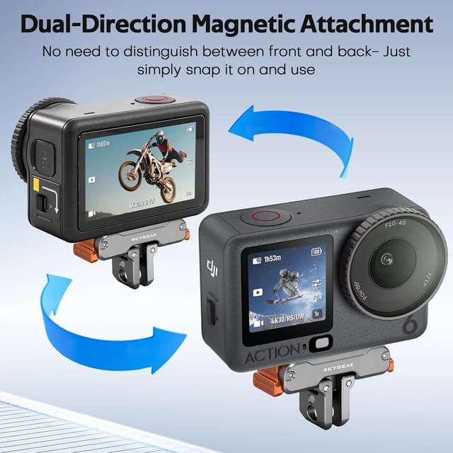 Detalle 2 de REYGEAK Magnethalterung für DJI Action 6/OSMO Nano