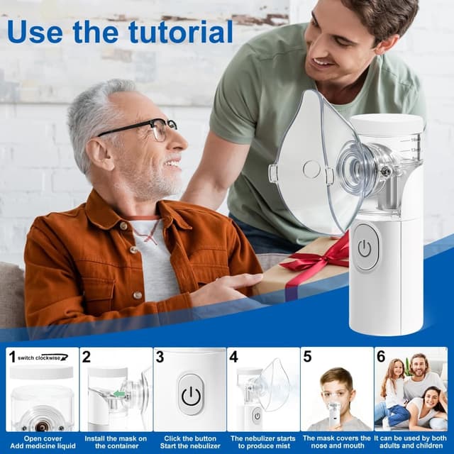 Thumbnail 5 de Inhalateur nasal Nebulisateur portable blanc