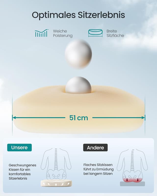 Thumbnail 5 de SONGMICS OBN043LH02 Ergonomischer Bürostuhl