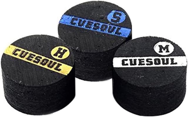 Detalle de CUESOUL – Lot de 3 embouts de queue de billard 10 mm en peau de porc (6 couches)