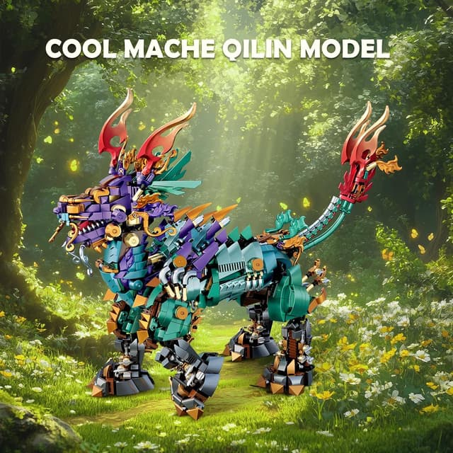 Detalle 2 de Brihappen Kirin – Lot de 1616 blocs de construction chinois pour adultes et enfants