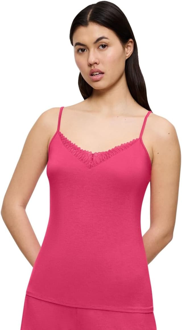 Detalle de Triumph Damen Aura Spotlight Camisole Pajama Top – Grey Shadow